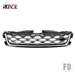 レンジローバー ランドローバー ラジエーターグリルフロントバンパーグリル EVOQUE L551 2020-2022 メッシュグリルカーアクセサリー - silver black