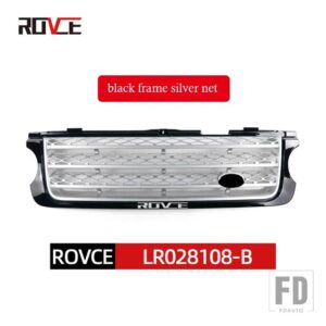 ランドローバー フロントグリルレーシンググリルアッパーフードラジエーターメッシュグリッドレンジローバーヴォーグ 2010-2012 スタイル - black silver