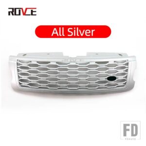 ランドローバー フロントバンパーグリルラジエーターグリルレンジローバーヴォーグ 2018-2022 メッシュグリルアクセサリー - All Silver