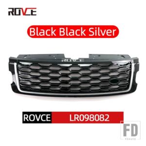 ランドローバー フロントバンパーグリルラジエーターグリルレンジローバーヴォーグ 2018-2022 メッシュグリルアクセサリー - black black frame