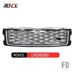 ランドローバー フロントバンパーグリルラジエーターグリルレンジローバーヴォーグ 2018-2022 メッシュグリルアクセサリー - black silver