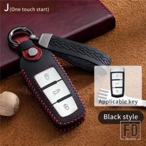 VW キーカバーケース CC パサート B6 B7 パサート 3C CC MAOGOTAN R36B5B7L 自動キーカバーアクセサリー - Black