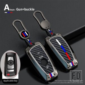 BMW 合金リモートキーケースカバーシェル 1 3 5/7シリーズ X1 X3 X4 X5 F10 F15 F16 F20 F30 F18 F25 M3 M4 E34 アクセサリー - 4 Buttons