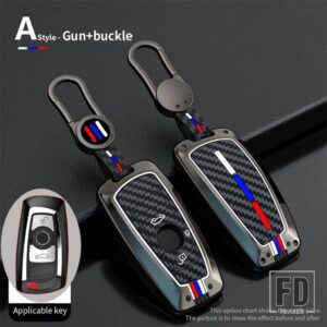 BMW 合金リモートキーケースカバーシェル 1 3 5/7シリーズ X1 X3 X4 X5 F10 F15 F16 F20 F30 F18 F25 M3 M4 E34 アクセサリー - 3 Buttons