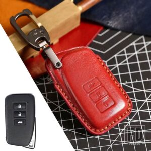 レクサス 3 4ボタン リモートキーケースカバー IS ES GS RC NX RX LX 200 250 350 GX LS UX GS 260 300 NX200 NX300 RX350 ES300 - 3 Buttons Red
