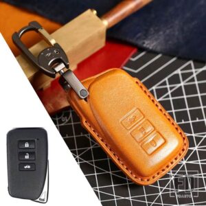 レクサス 3 4ボタン リモートキーケースカバー IS ES GS RC NX RX LX 200 250 350 GX LS UX GS 260 300 NX200 NX300 RX350 ES300 - 3 Buttons Brown