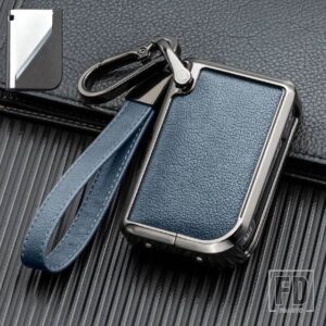 合金 + レザーキーケース FOB カバーキーバッグシェル LYNKCO LYNK CO 05 06 5 6 LYNK CO 05 06 01 1 自動車アクセサリー - Grey Blue