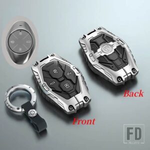 合金キーケース XIAOPENG XPENG P7 P7I P5 G3 G3I G9 G6 リモートカバー車シェルキーホルダーホルダー FOB アクセサリー - Silver Type 1
