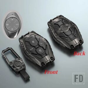 合金キーケース XIAOPENG XPENG P7 P7I P5 G3 G3I G9 G6 リモートカバー車シェルキーホルダーホルダー FOB アクセサリー - Black Type