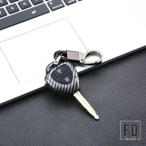 トヨタ カーボン ABS キーケースリモートシェル FOB カバー カローラヤリスカムリ RAV4 - Type A Blck