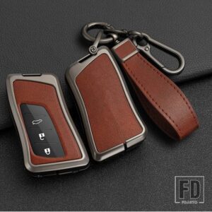 レクサス 合金リモートキーケースカバー NX ES UX US RC LX GX は RX 200 250H 350H LS 450H 260H 300H UX200 キーフォブ - Grey Brown