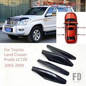 トヨタ 自動車用 ルーフラックレールキャップエンド装飾カバーシェル交換用 ランドクルーザープラドLC120 FJ120 2003-06-2009