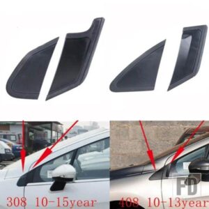 プジョー フロント三角ガラス装飾ボード フローシンクカバー バックミラー トライアングルシェル 308 408用
