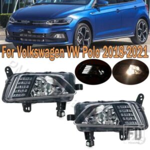 VW フロントバンパーフォグランプDRLフォグランプドライビングライトデイタイムランニングライトポロ2018-21 2G0941661A用