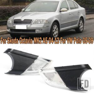 LED ウィンカーライトランプ バックミラー サイドウィングミラー 1Z0949101C シュコダ オクタビア MK2 A5 2004 2005-2013 VW ポロ 2005-2009 用