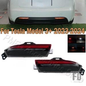 テスラ リアバンパー LED ブレーキライトアセンブリ ストップランプ ハザード灯 リフレクターランプ モデル 3+ 2023-2024 ハイランド ブレーキ