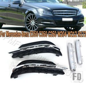 メルセデスベンツ LED DRL デイタイムランニングライト フォグランプ グリル フロントバンパー フォグランプカバー Cクラス W204 2011-2013 A2