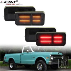 シボレー GMC C/K トラックサバーバン用 フロント/リアバンパー サイドマーカーライトアセンブリ ドライビングライト/パーキングライト 1968-1