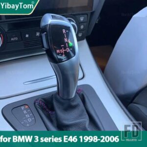 BMW 3色 グラデーションLEDライトギアシフトノブオートマチックトランスミッションロッドヘッド 3シリーズE46 318I 320I 325I 328I M3 1998-20
