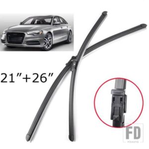 アウディ ミシマ 26インチ+21インチ フロントガラスワイパーブレード A6 C7 フロントウィンドウワイパー 2012-17 ブラケットレス