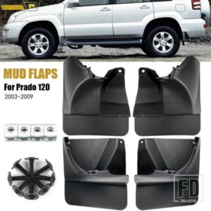 トヨタ OE スタイルモールドマッドフラップマッドフラップ ランドクルーザープラド FJ120 120 2003-2009