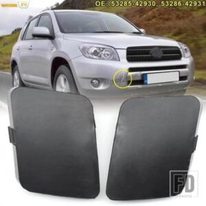 トヨタ 53285-42930 53286-42931 2ピース/ペアフロントバンパー牽引フックカバーキャップ未塗装 RAV4 XA30 2006 2007 2008