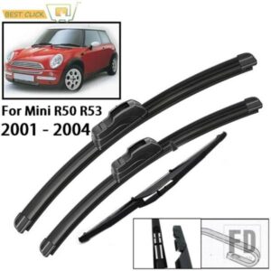 ミニクーパー BMW フロントリアワイパーブレードセット S ONE D ハッチハッチバック R50 R53 36982 ウィンドウブラシ