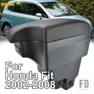 ホンダ アームレスト フィットジャズ 2002 - 2008 セントラルコンテンツブラックレザー 2006 2007 ハッチバック