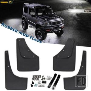 スズキ 4個 フロントリア車マッドガードマッドフラップ ジムニーシエラ JB64 JB74 2019-21 スプラッシュガードフェンダーマッドフラップ