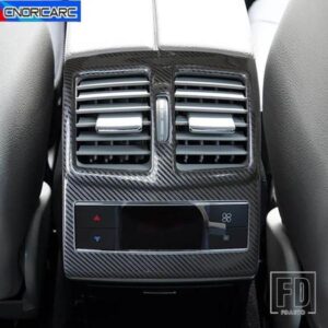 メルセデスベンツ カーボンパターンリアアームレストエアアウトレットベントフレームカバーパネル Eクラス W212 2009-2011 トリムカーアクセサ