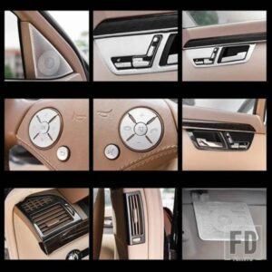 メルセデスベンツ カーエアコンアウトレットフレーム装飾ステッカートリム Sクラス W221 S300 350 2008-13 スピーカーカバーデカール