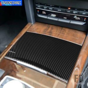 メルセデスベンツ ギアシフト収納ボックスパネルカバーカーボンテクスチャトリム Eクラス W212 2014-2015 インテリアアクセサリー