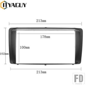 トヨタ 2 DIN カーステレオラジオフェイシアフレーム カローラ 37773 ダッシュボード交換 GPS オーディオ DVD CD プレートパネル
