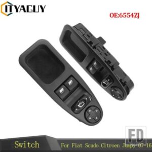 シトロエン プジョー 12/13ピン 6554.ZJ パワー電動ウィンドウコントロールスイッチフィアット SCUDO JUMPY 派遣エキスパートマスター 2007-20