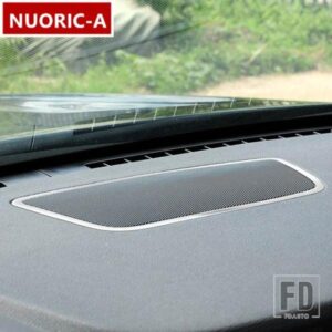 BMW ステンレスダッシュボードスピーカーフレーム装飾カバートリム X3 F25 2011-2017 X4 F26 2014-2017 インテリアアクセサリー