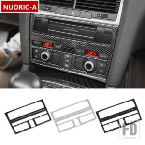 アウディ 中央コンソール AC 空調フレーム CD パネル装飾カバーステッカートリム Q7 2008-2015 インテリアアクセサリー