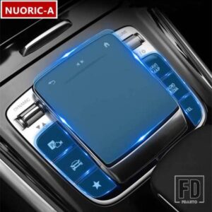 メルセデスベンツ CLA AB GLB GLE GLSクラス C118 W177 W247 W167 カーセンターコンソールメディアボタンマウス TPU プロテクターフィルムステ