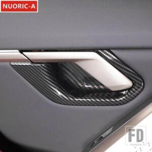 BMW カーボンカラーハンドルドアボウルデカール装飾カバートリム 5シリーズ I5 G60 2024 インテリアアクセサリー