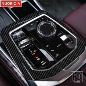 BMW カーボンカラーセンターコンソールギアシフトフレーム装飾カバートリム 7シリーズ G11 G12 2023 外装