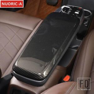 BMW カーボンカラーセンターコンソールアームレスト収納ボックスパネル装飾カバートリム X1 U11 2023 2024 スタイリング