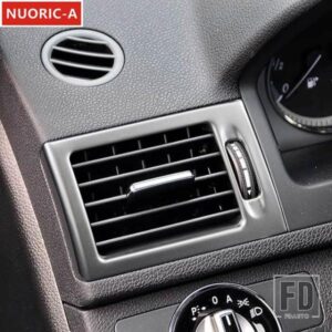 メルセデスベンツ ステンレス両側空調アウトレットフレーム装飾カバートリム Cクラス W204 2007-2010