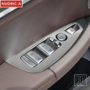 BMW ステンレス窓ガラス昇降ボタンパネル装飾カバートリム X3 X4 G01 G02 2018-2022 LHD スタイリング