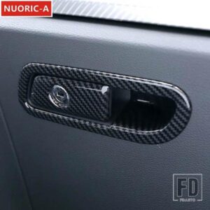 アウディ センターコンソール副パイロットグローブボックスフレーム装飾カバートリム Q5 年度 2018-2022 LHD インテリアアクセサリー