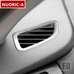 BMW ステンレスダッシュボードエアアウトレットフレーム装飾カバートリム X3 F25 2011-17 X4 F26 2014-17 LHD インテリアステッカー
