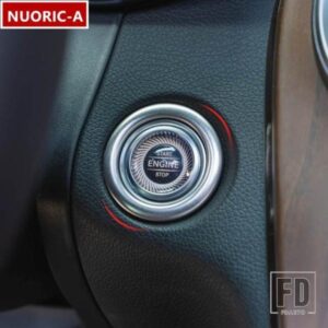 メルセデスベンツ エンジンスタートストップボタンフレームサークル GLC C Eクラス W205 W213 X253 ダッシュボード中央パネル装飾トリム