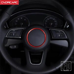 アウディ ステアリングホイールサークル装飾カバートリムステッカー A3 A4 Q3 Q5 A5 A6 A1 自動車インテリアアクセサリー