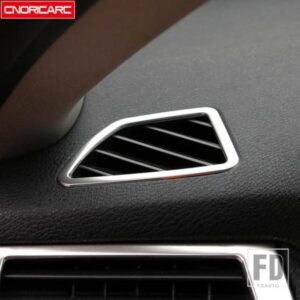 BMW ステンレスダッシュボード空調アウトレットフレーム装飾カバートリム 2個 X5 E70 X6 E71 2008-2014 LHD