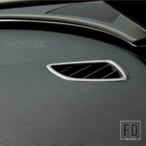 アウディ ステンレスダッシュボード空調コンセントフレーム装飾カバートリム 2個 A6 C7 2012-2018 LHD カーアクセサリー