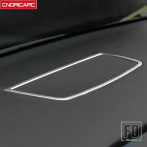 BMW ステンレスホーンリングフレームカバートリム X5 E70 X6 E71 2008-2014 インテリアダッシュボードステレオスピーカー装飾ストリップ
