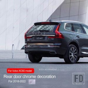 ボルボ クローム装飾 2018-2022 XC60 リアバンパー装飾高輝度ストリップステンレストランクトリムストリップアクセサリー